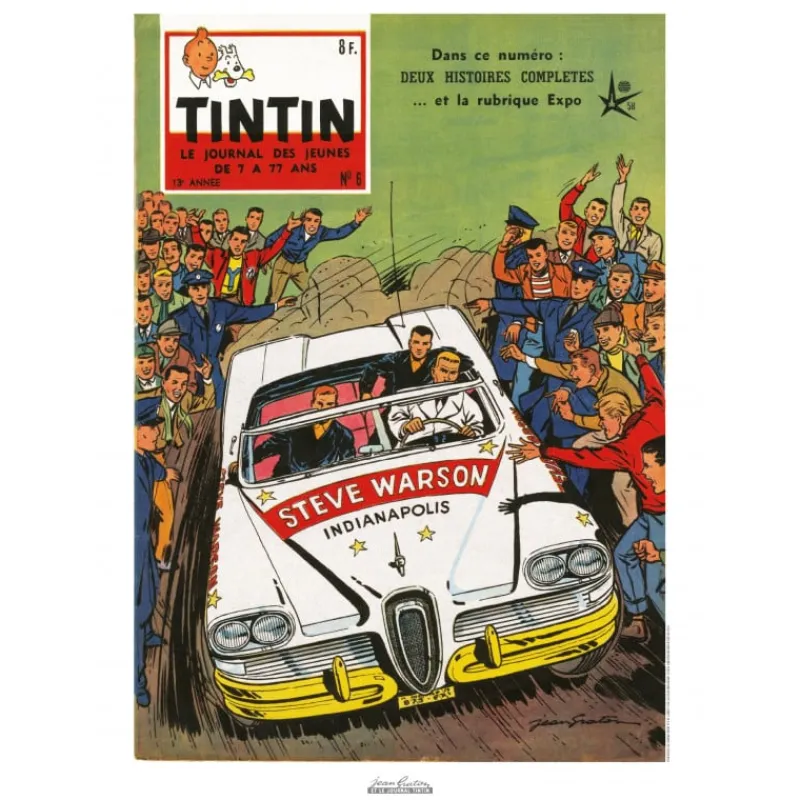 Jean Graton*Tintin Boutique Affiche Jean Graton-Le Grand Défi