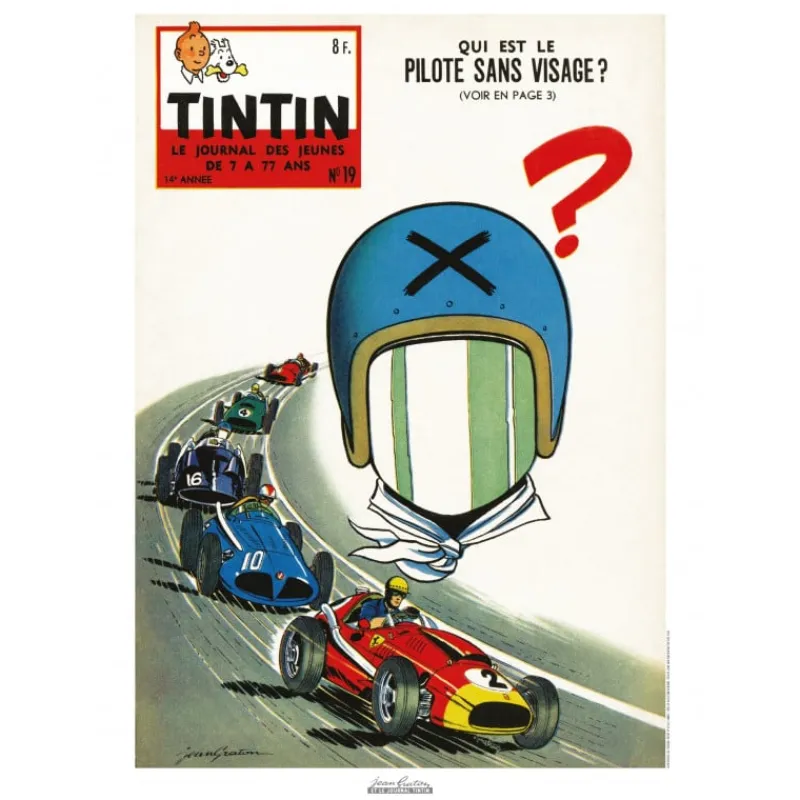 Jean Graton*Tintin Boutique Affiche Jean Graton-Le Pilote sans visage