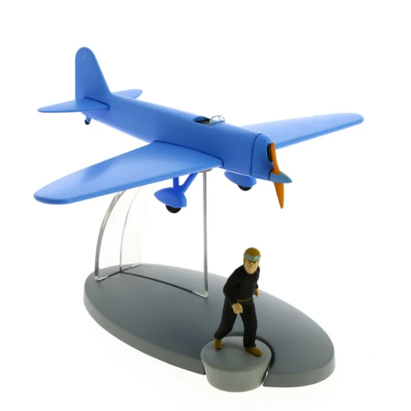 Avions*Tintin Boutique Avion Tintin N°43-L'Avion monoplace bleu