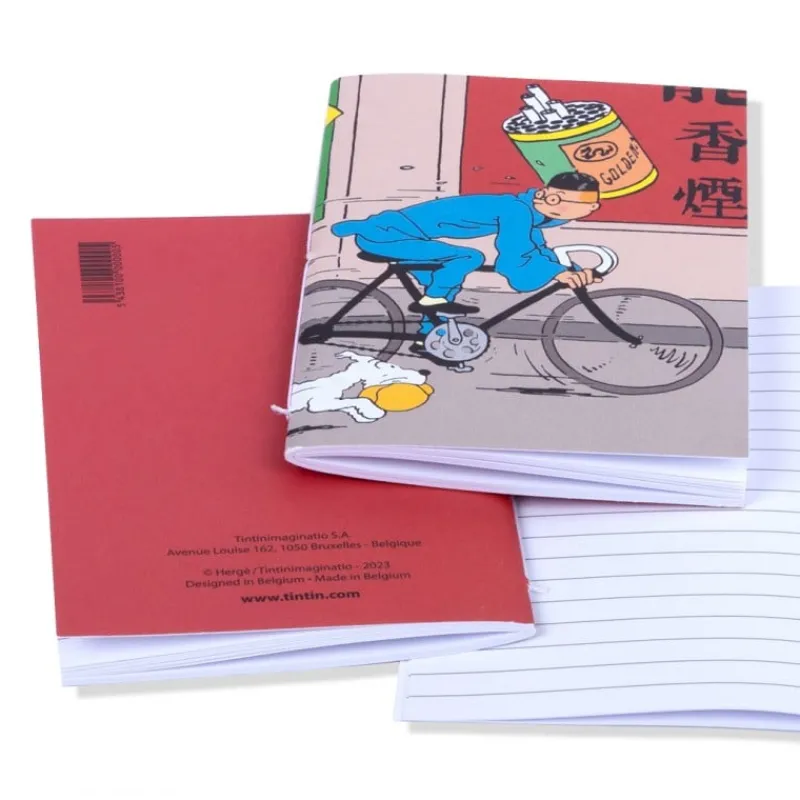 Carnet De Notes*Tintin Boutique Carnet de notes-Tintin vélo