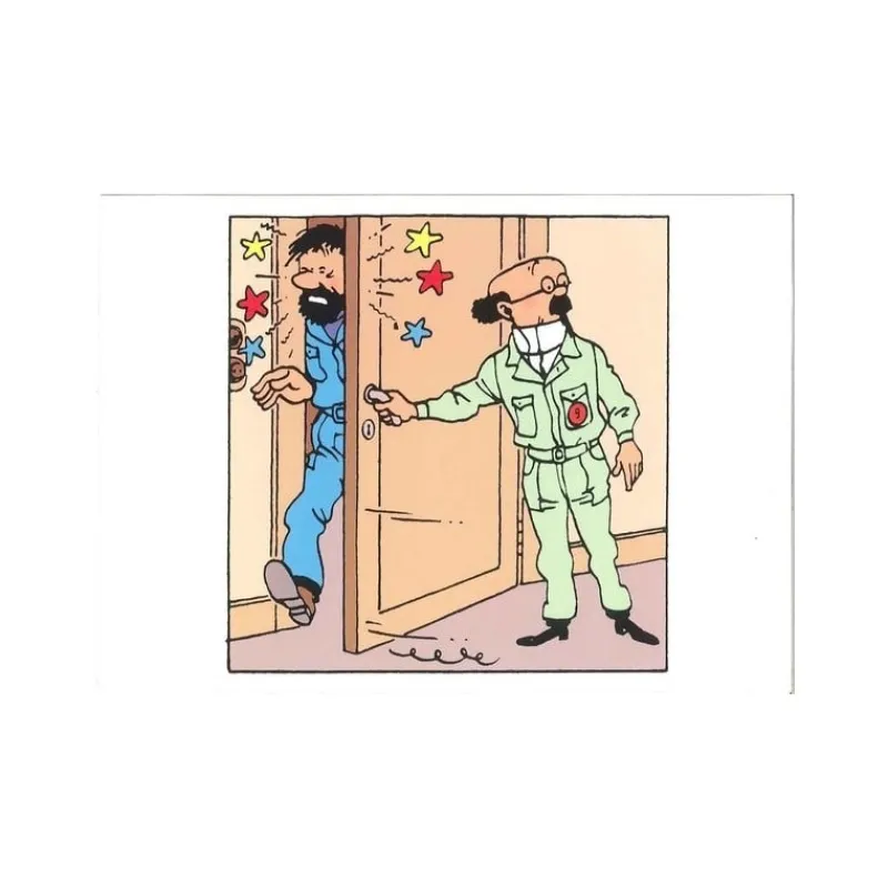 Idées Cadeaux | Cartes Postales*Tintin Boutique Carte postale double Haddock et Tournesol + enveloppe