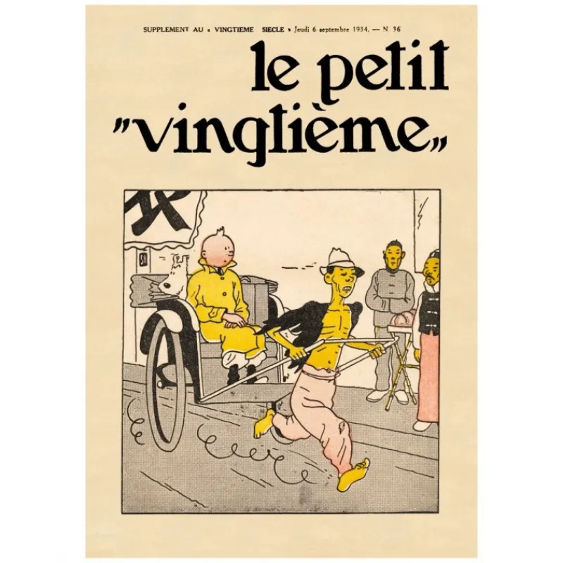 Cartes Postales*Tintin Boutique Carte postale Petit Vingtième n°36 - Le Lotus bleu