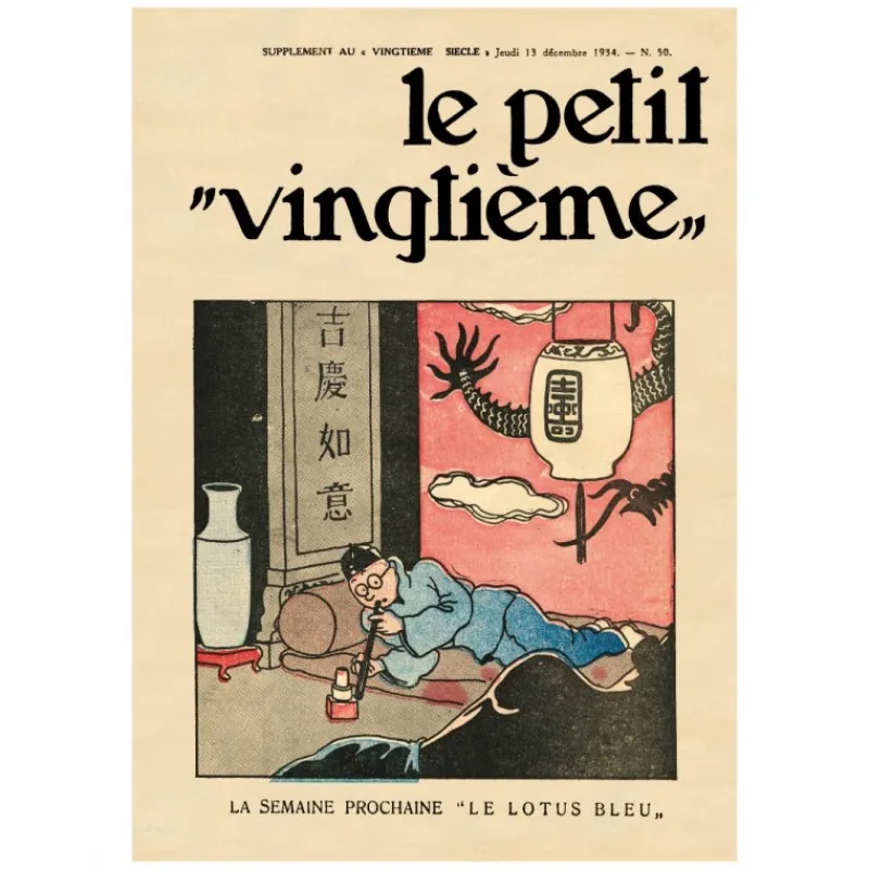 Cartes Postales*Tintin Boutique Carte postale Petit Vingtième n°50 - Le Lotus bleu