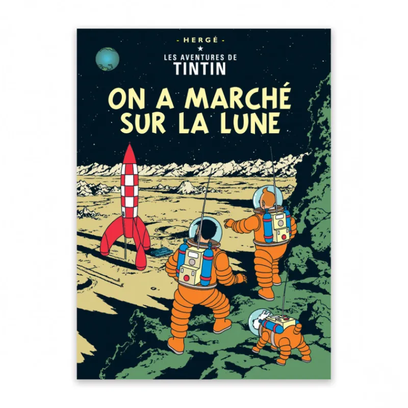 Cartes Postales*Tintin Boutique Carte Postale-On a marché sur la Lune
