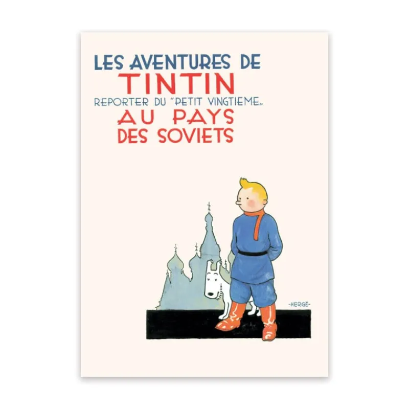 Cartes Postales*Tintin Boutique Carte Postale-Tintin au pays des Soviets