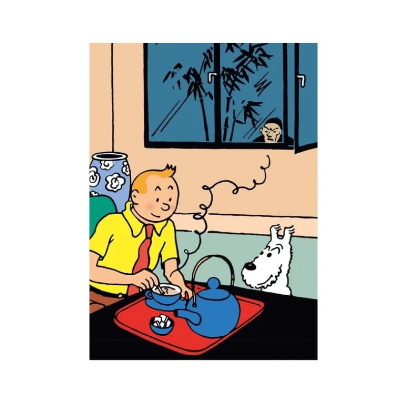 Chemises En Plastiques*Tintin Boutique Chemise plastique - Tintin et le Lotus bleu2 (A4)