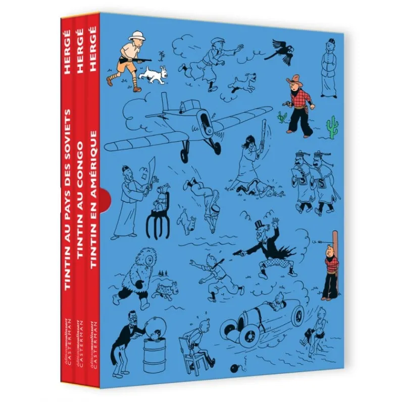 Idées Cadeaux | Albums Noir Et Blancs-colorisés*Tintin Boutique Coffret 3 Albums Tintin colorisés