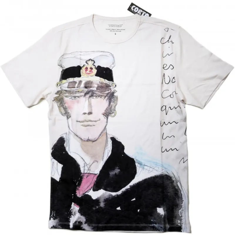 Corto Maltese*Tintin Boutique Corto Maltese T-shirt Aquarelle écru