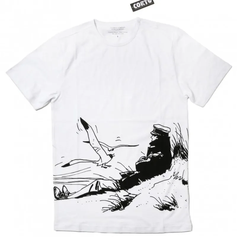 Corto Maltese*Tintin Boutique Corto Maltese T-shirt Plage blanc