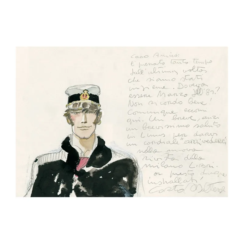 Corto Maltese*Tintin Boutique Corto Maltese-Carte postale Aquarelle