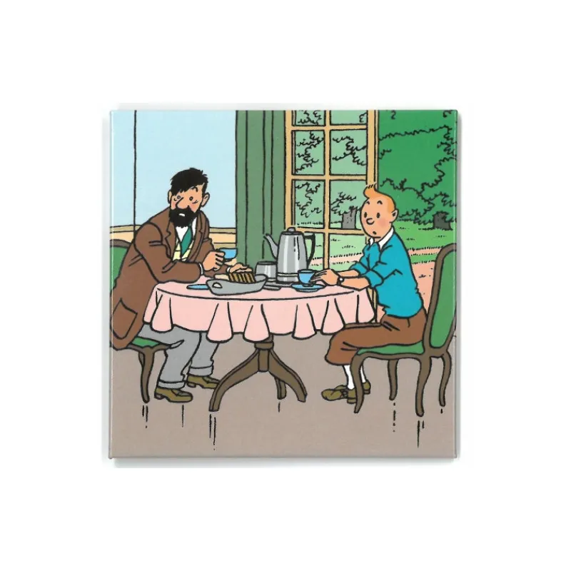 Magnets*Tintin Boutique Magnet-Tintin/Haddock petit déjeuner
