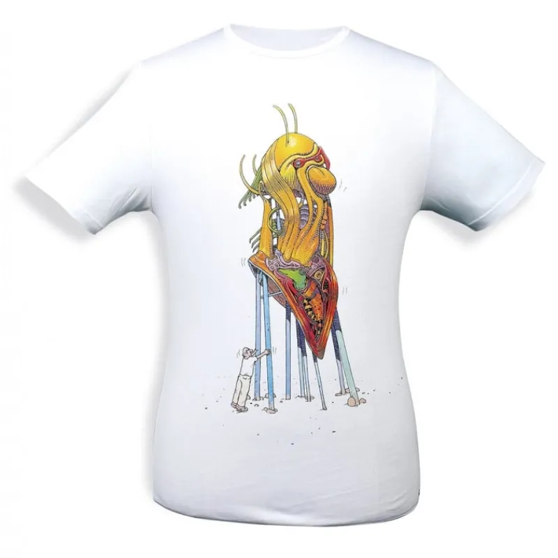 Mœbius*Tintin Boutique Mœbius T-shirt Autoportrait blanc