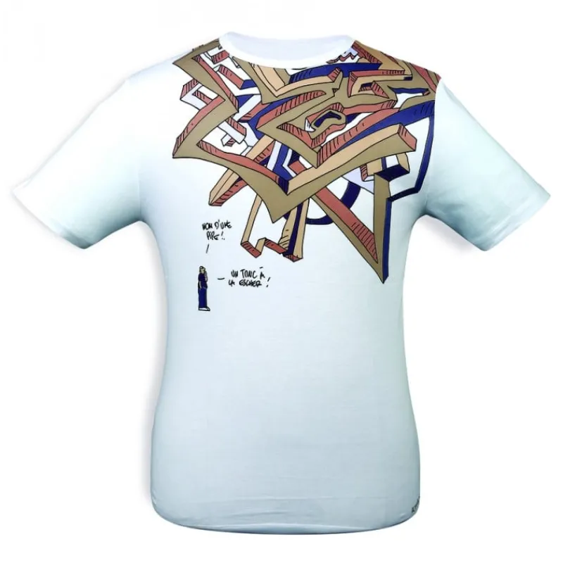Mœbius*Tintin Boutique Mœbius T-shirt Escher blanc