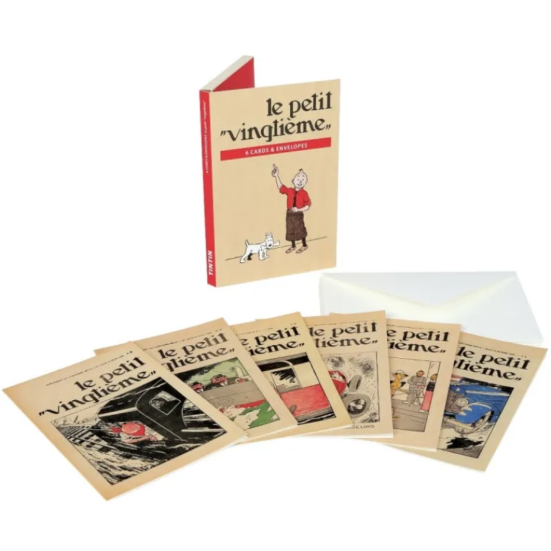 Cartes Postales*Tintin Boutique Pack-Cartes Postales Tintin Petit Vingtième