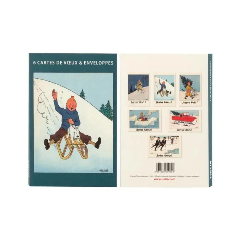 Cartes Postales*Tintin Boutique Pack-Cartes Postales-Tintin et Milou