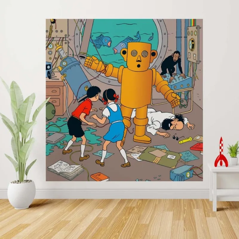 Papier Paint*Tintin Boutique Papier peint graphisme géant 200x207 MANITOBA