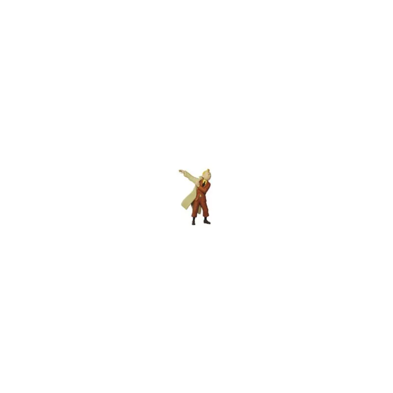 Figurines*Tintin Boutique Petite Figurine Tintin mettant son trench