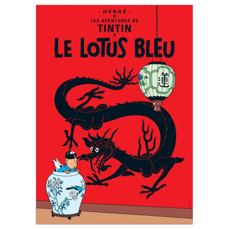 Affiches*Tintin Boutique Poster-Le Lotus bleu