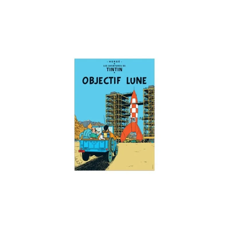 Affiches*Tintin Boutique Poster-Objectif Lune