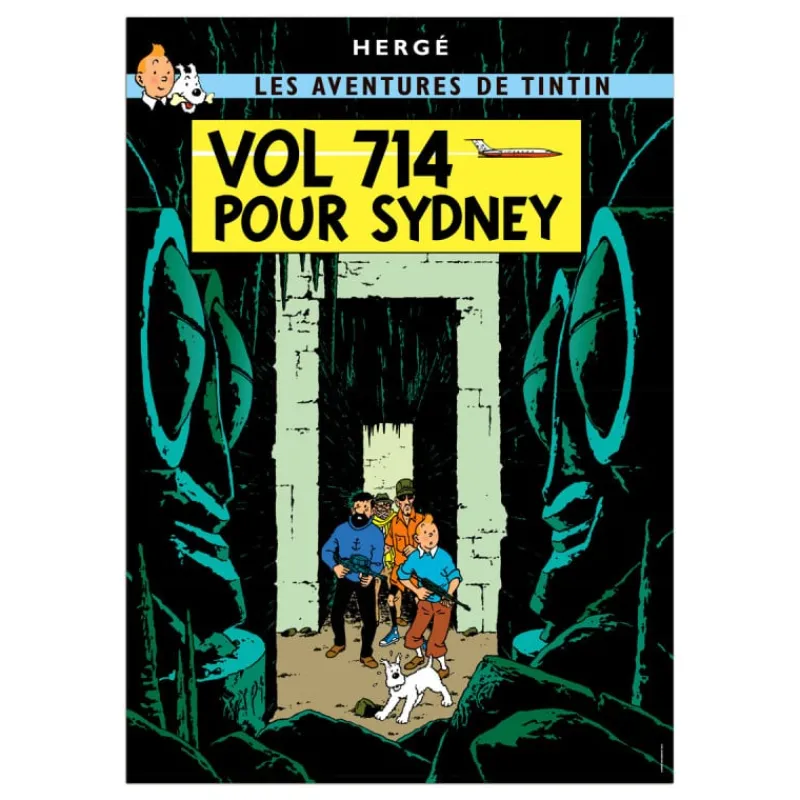 Affiches*Tintin Boutique Poster-Vol 714 pour Sydney