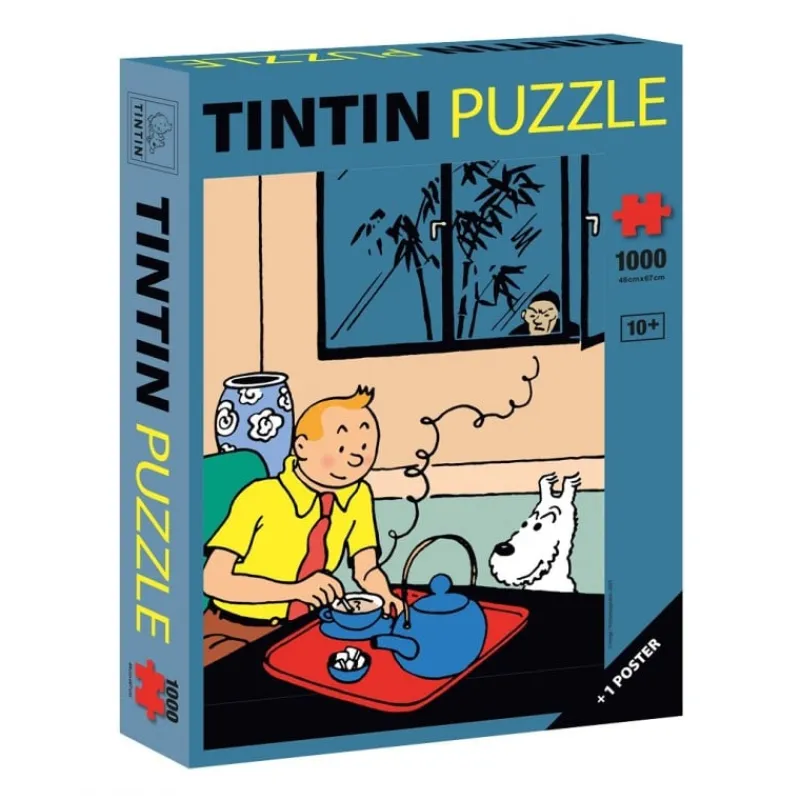 Jeux Et Puzzles*Tintin Boutique Puzzle Tintin-Tintin prenant son thé