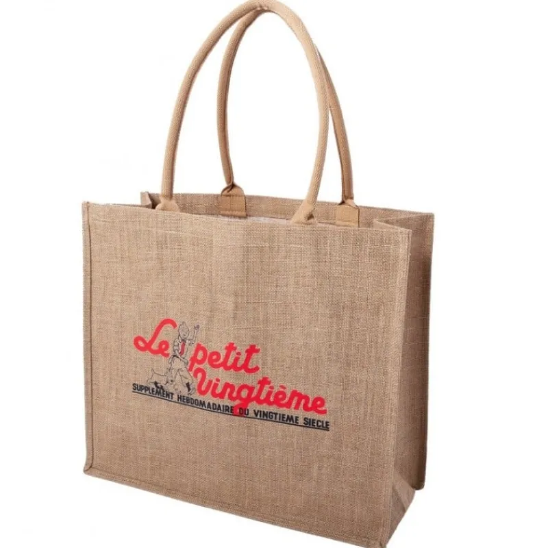 Idées Cadeaux | Sacs*Tintin Boutique Sac en jute – Petit Vingtième Rouge