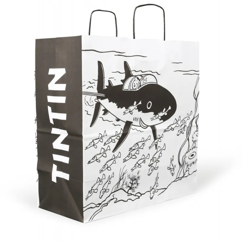 Idées Cadeaux | Sacs*Tintin Boutique Sac papier "Sous-marin"