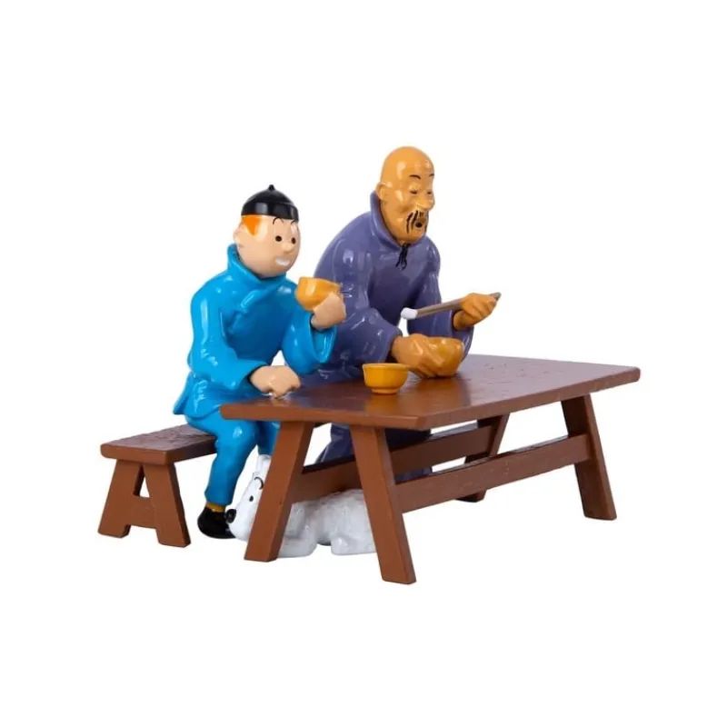 Idées Cadeaux | Pièces D'exception*Tintin Boutique Tintin - Scène déjeuner - Lotus Bleu