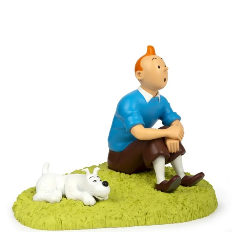 Pièces D'exception*Tintin Boutique Tintin assis dans l'herbe