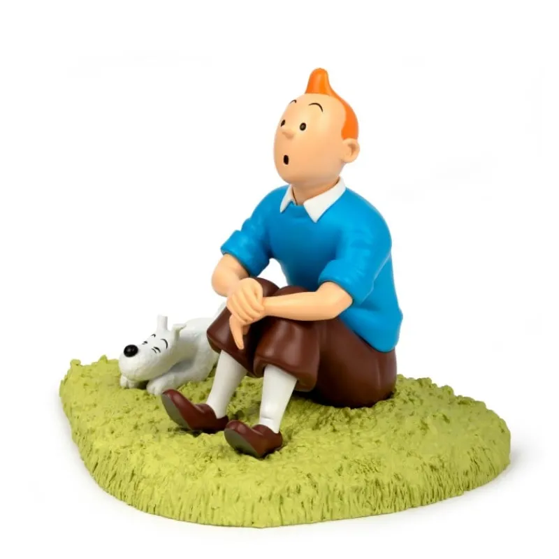 tintin_assis_dans_lherbe_2.webp Pièces D'exception*Tintin Boutique Tintin assis dans l'herbe