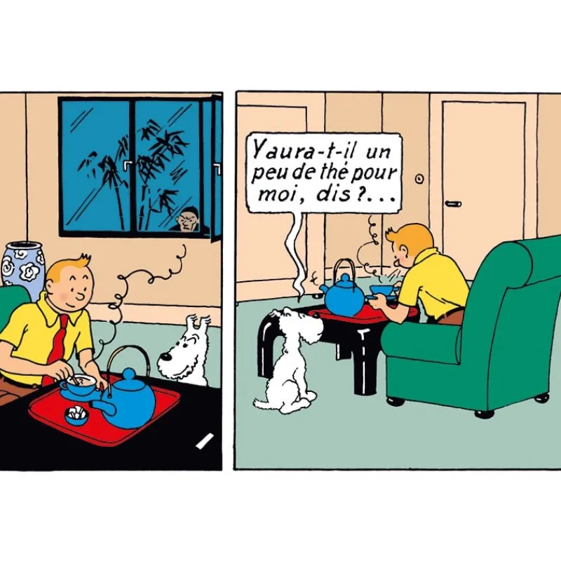Pièces D'exception*Tintin Boutique Tintin prenant le thé