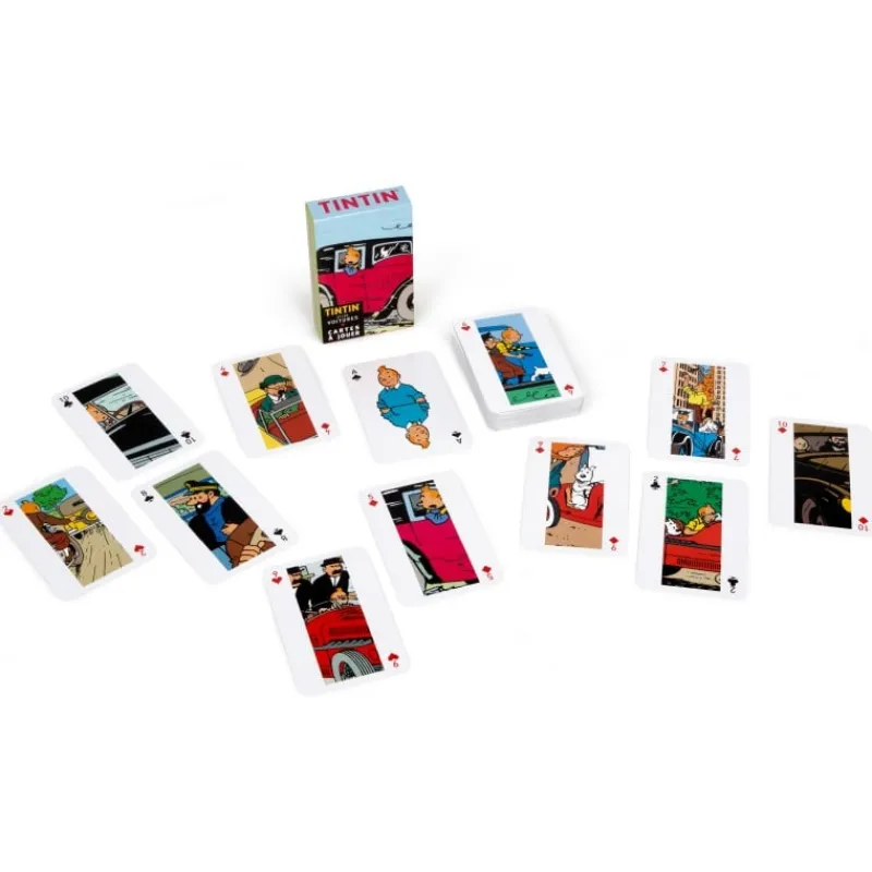 Jeux Et Puzzles*Tintin Boutique Tintin-Jeu de cartes voitures (En français)