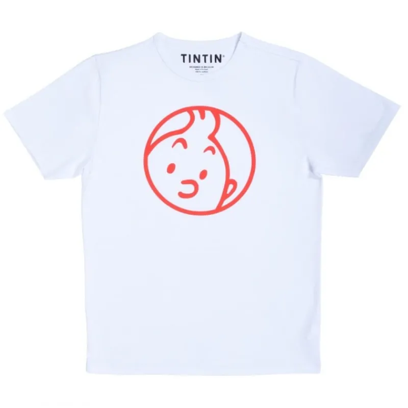 Idées Cadeaux | T-shirts*Tintin Boutique T-shirt « Visage Tintin » blanc