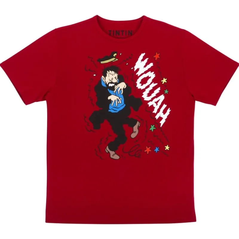 T-shirts*Tintin Boutique T-shirt Haddock « Wouah » rouge