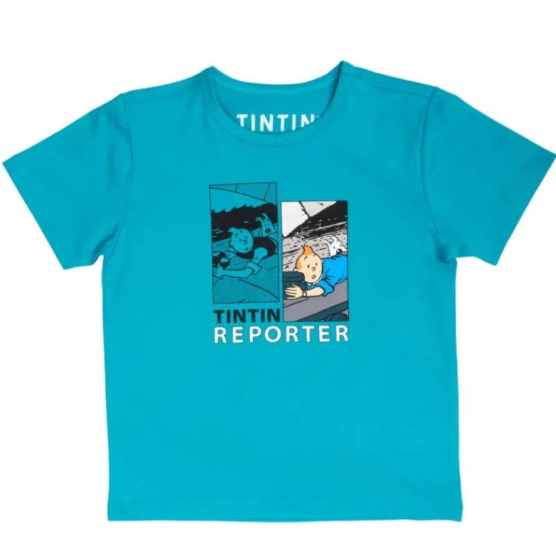 Idées Cadeaux | T-shirts*Tintin Boutique T-shirt Tintin - Version DUO - Tintin et Milou bleucanard