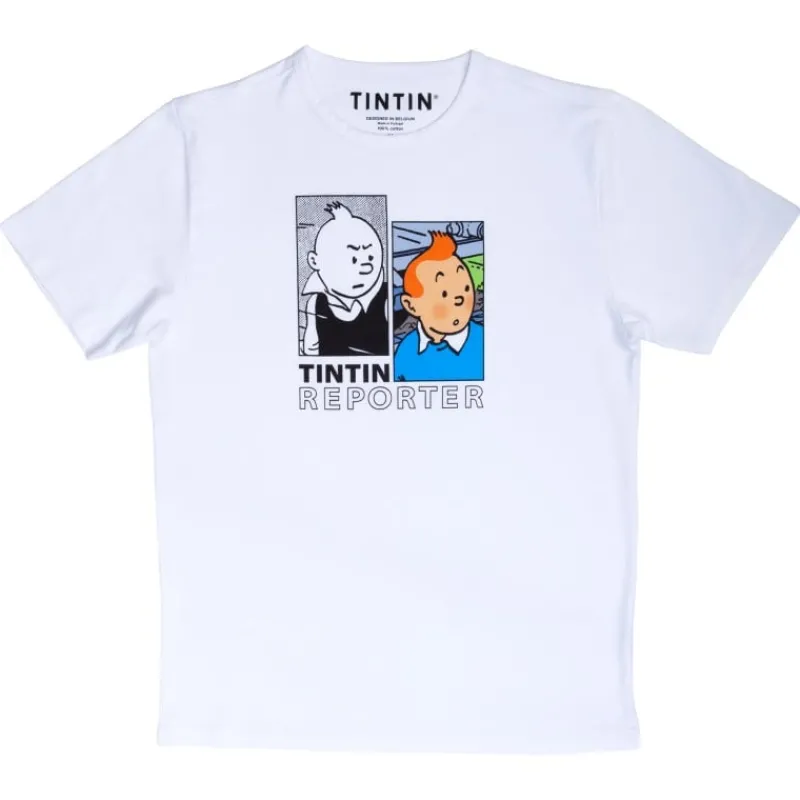 Idées Cadeaux | T-shirts*Tintin Boutique T-shirt Tintin - Version DUO - Tintin reporter blanc